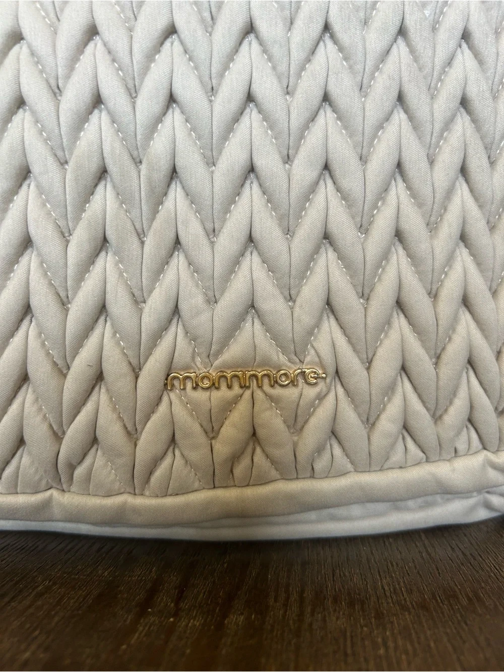 Mommore Quilted Cream Women’s Diaper Bag